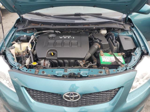 2T1BU4EE3AC271599 - 2010 TOYOTA COROLLA BASE GREEN photo 11