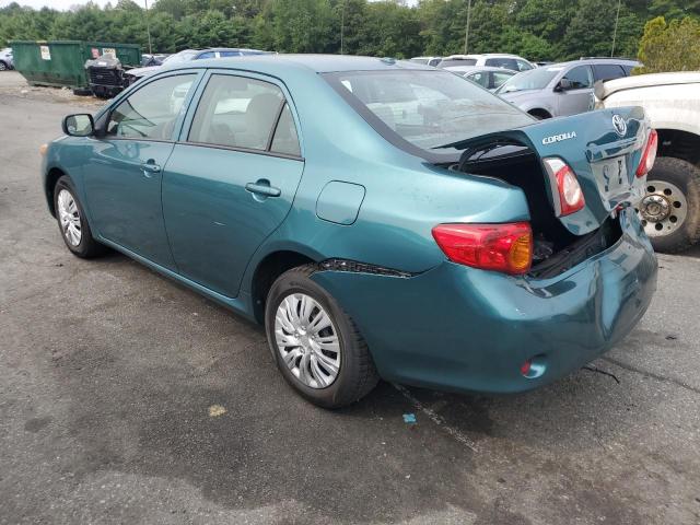 2T1BU4EE3AC271599 - 2010 TOYOTA COROLLA BASE GREEN photo 2
