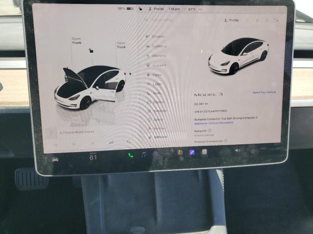 5YJ3E1EA4PF517805 - 2023 TESLA MODEL 3 Ağ foto 9