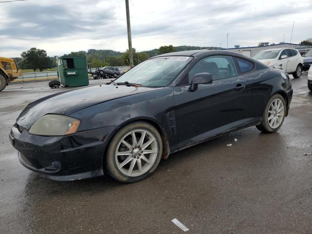 KMHHN65F45U157790 - 2005 HYUNDAI TIBURON GT BLACK photo 1