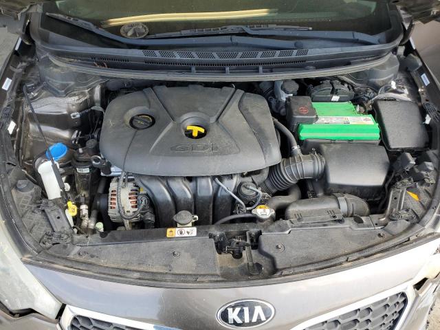 KNAFX5A87F5357059 - 2015 KIA FORTE EX GRAY photo 11