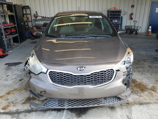 KNAFX5A87F5357059 - 2015 KIA FORTE EX GRAY photo 5