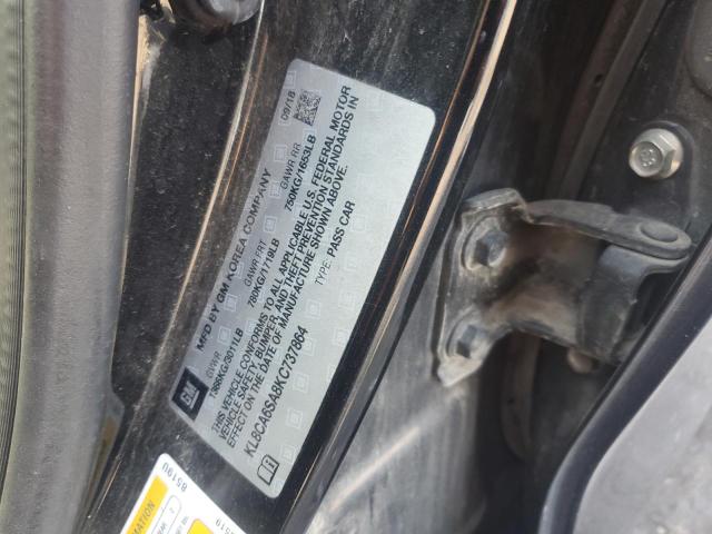 KL8CA6SA8KC737864 - 2019 CHEVROLET SPARK LS Siyah fotoğraf 12