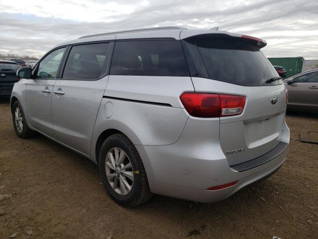 KNDMB5C15G6081758 - 2016 KIA SEDONA LX SILVER photo 3