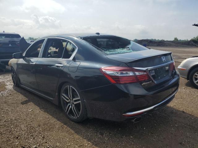 1HGCR3F98HA033605 - 2017 HONDA ACCORD TOURING BLACK photo 2