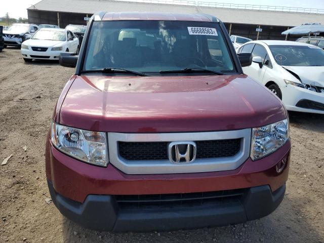 5J6YH1H31AL002480 - 2010 HONDA ELEMENT LX MAROON photo 5