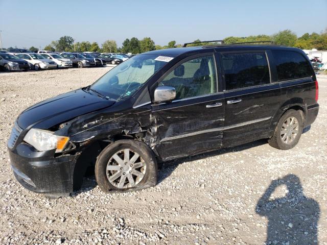 2C4RC1CG2CR163532 - 2012 CHRYSLER TOWN & COU TOURING L BLACK photo 1