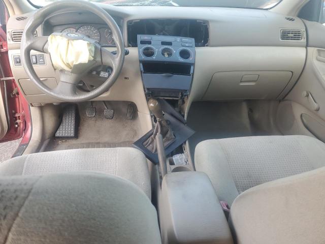 1NXBR32E18Z985272 - 2008 TOYOTA COROLLA CE أحمر صورة 8