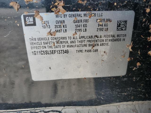 1G11C5SL5EF137349 - 2014 CHEVROLET MALIBU 1LT CHARCOAL photo 12