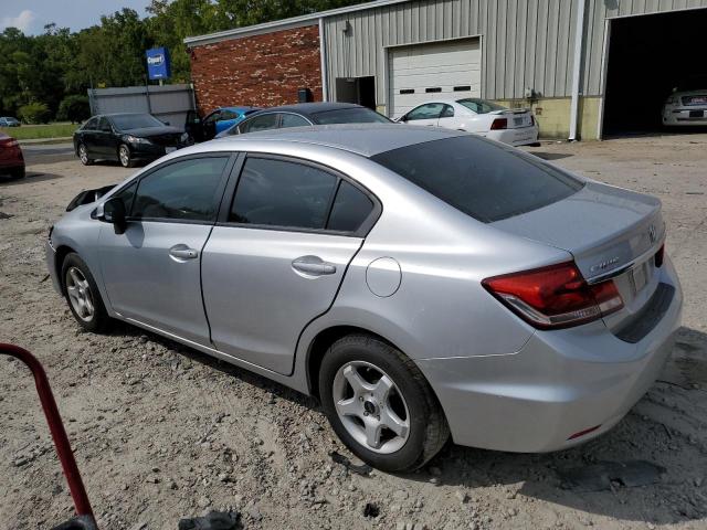 19XFB2F58DE264356 - 2013 HONDA CIVIC LX SILVER photo 2