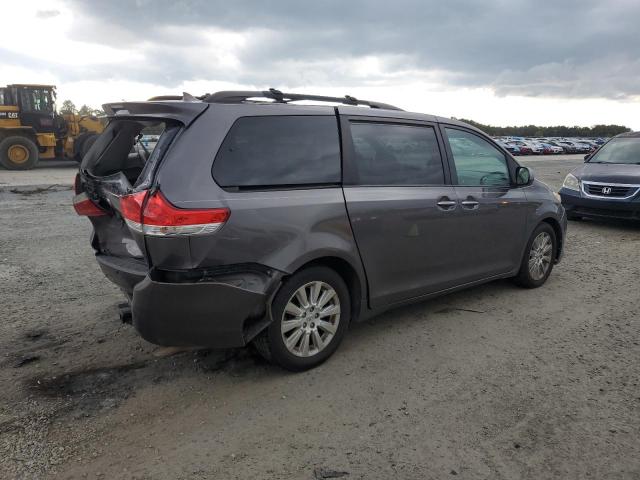 5TDYK3DCXCS224834 - 2012 TOYOTA SIENNA XLE SILVER photo 3