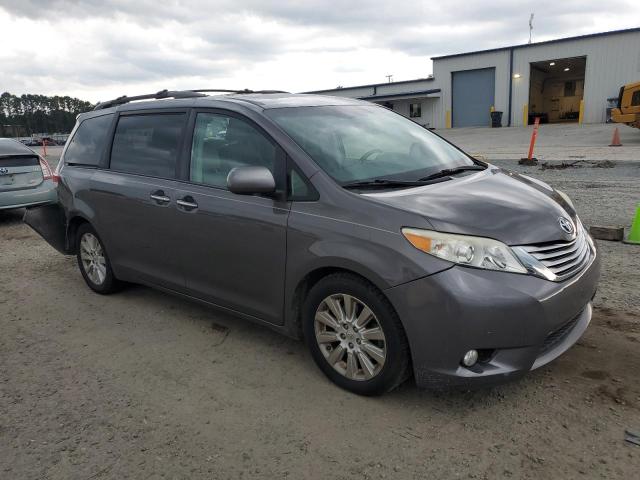 5TDYK3DCXCS224834 - 2012 TOYOTA SIENNA XLE SILVER photo 4