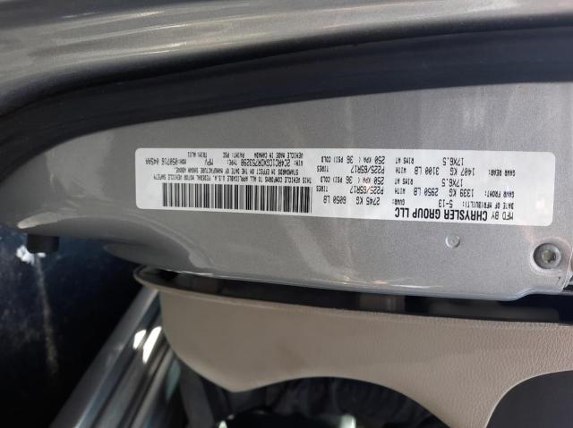 2C4RC1CGXDR753298 - 2013 CHRYSLER TOWN & COU TOURING L BLUE photo 10