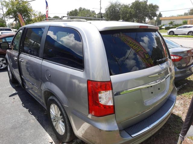 2C4RC1CGXDR753298 - 2013 CHRYSLER TOWN & COU TOURING L BLUE photo 3