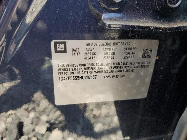 1G4ZP5SS5HU207157 - 2017 BUICK LACROSSE ESSENCE BLUE photo 12