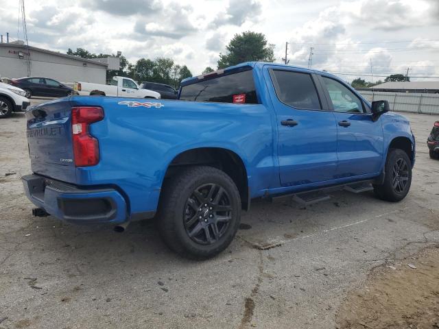 1GCPDBEK4NZ528135 - 2022 CHEVROLET SILVERADO K1500 CUSTOM BLUE photo 3