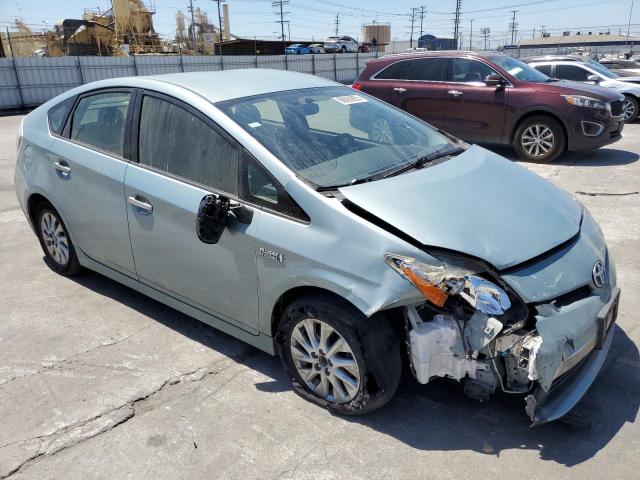JTDKN3DP2E3053288 - 2014 TOYOTA PRIUS PLUG ტურკოუსი ფოტო 4