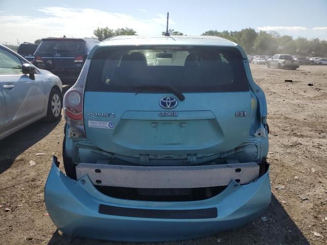 JTDKDTB3XD1057490 - 2013 TOYOTA PRIUS C BLUE photo 6