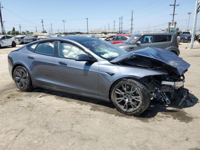 5YJSA1E51PF511146 - 2023 TESLA MODEL S GRAY photo 4