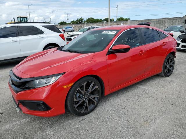 2HGFC2F85LH518987 - 2020 HONDA CIVIC SPORT 红色 照片 1