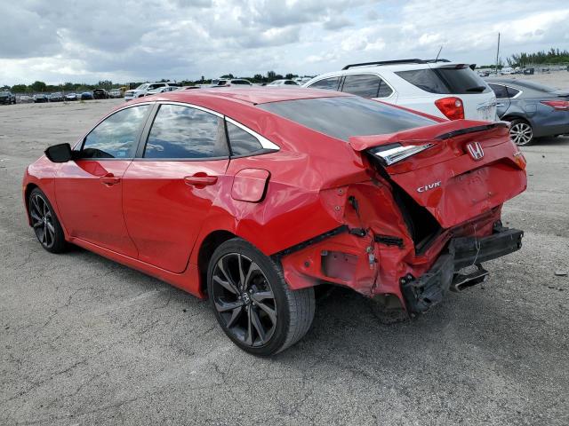 2HGFC2F85LH518987 - 2020 HONDA CIVIC SPORT 红色 照片 2