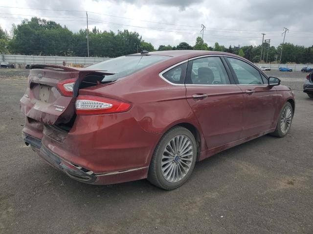 3FA6P0K92ER208346 - 2014 FORD FUSION TITANIUM RED photo 3