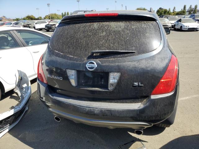 JN8AZ08T95W326476 - 2005 NISSAN MURANO SL BLACK photo 6