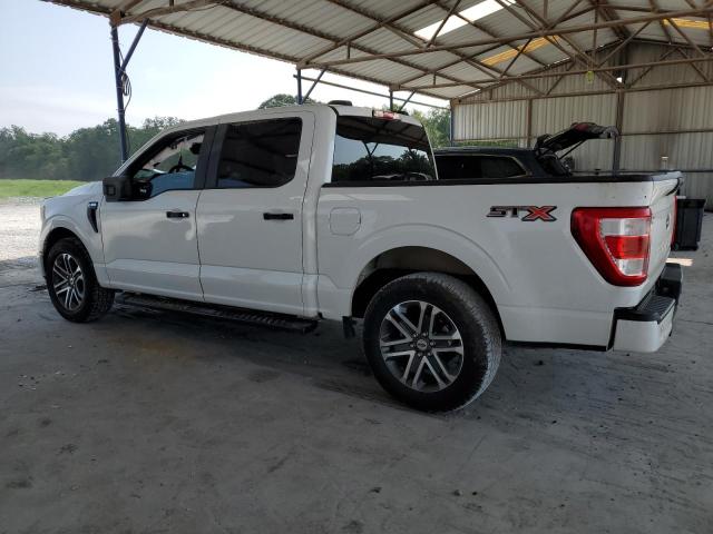 1FTEW1CP2MFA65826 - 2021 FORD F150 SUPERCREW WHITE photo 2