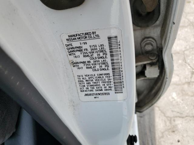 JN8AR07Y4YW397859 - 2000 NISSAN PATHFINDER LE 白色 照片 13