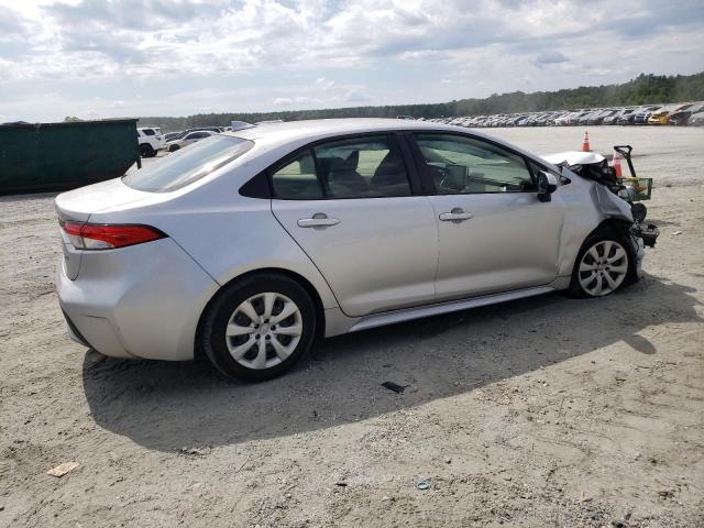 JTDEPRAE4LJ050821 - 2020 TOYOTA COROLLA LE ვერცხლისფერი ფოტო 3