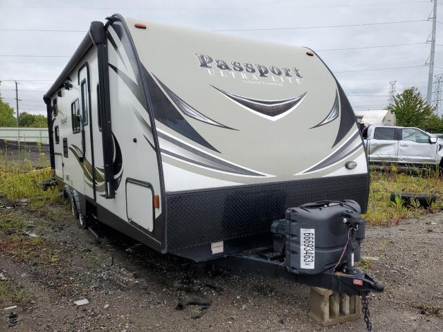 4YDT24025KD411192 - 2019 KEYSTONE PASSPORT WHITE photo 1