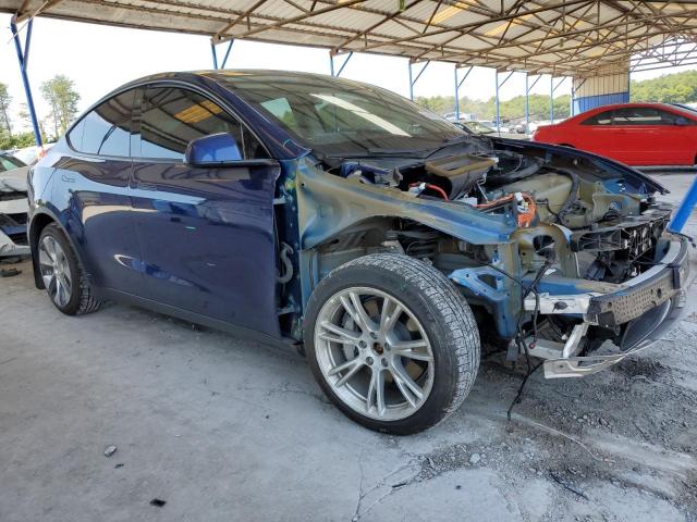 5YJYGDEE7MF117592 - 2021 TESLA MODEL Y Կապույտ լուսանկար 4