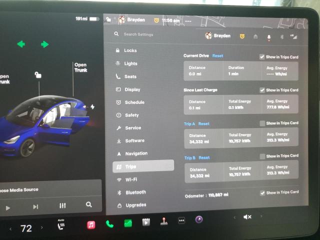 5YJ3E1EB9JF099225 - 2018 TESLA MODEL 3 أزرق صورة 9