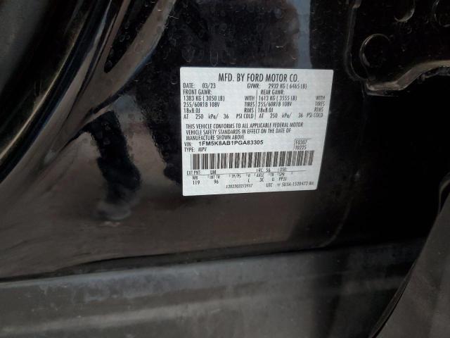 1FM5K8AB1PGA83305 - 2023 FORD EXPLORER POLICE INTERCEPTOR Қара фото 13