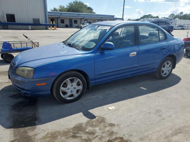 KMHDN46D54U908989 - 2004 HYUNDAI ELANTRA GLS BLUE photo 1