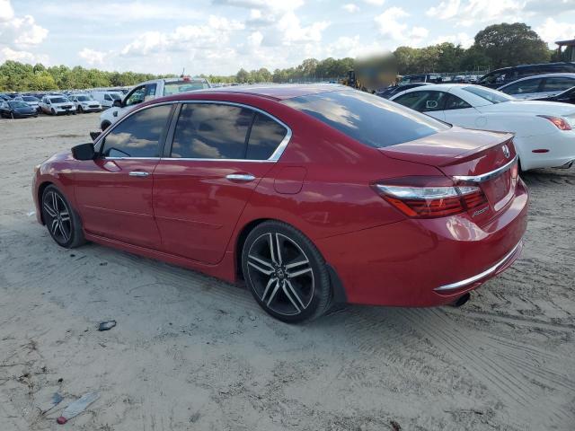 1HGCR2F54GA168991 - 2016 HONDA ACCORD SPORT RED photo 2