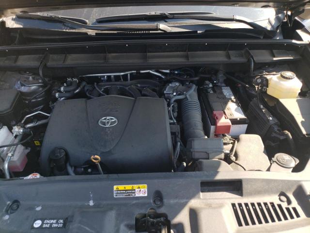 5TDGZRBH1NS213099 - 2022 TOYOTA HIGHLANDER XLE GRAY photo 12