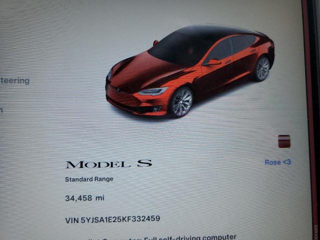 5YJSA1E25KF332459 - 2019 TESLA MODEL S თეთრი ფოტო 9