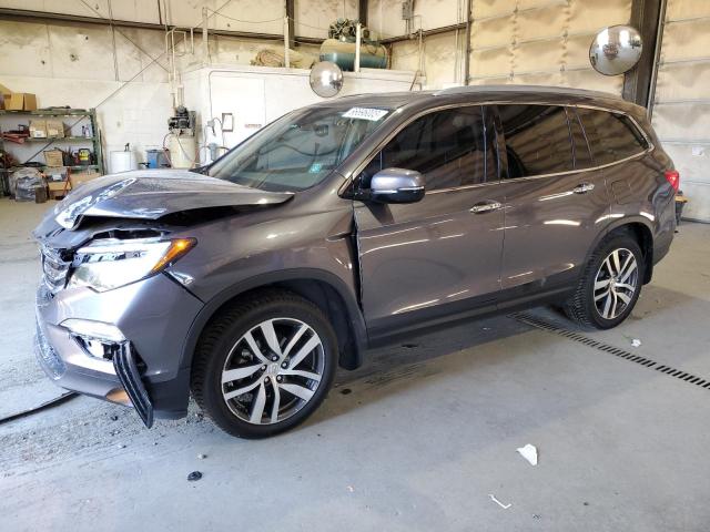 5FNYF6H00HB012591 - 2017 HONDA PILOT ELITE GRAY photo 1