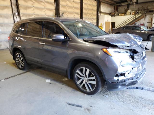 5FNYF6H00HB012591 - 2017 HONDA PILOT ELITE GRAY photo 4