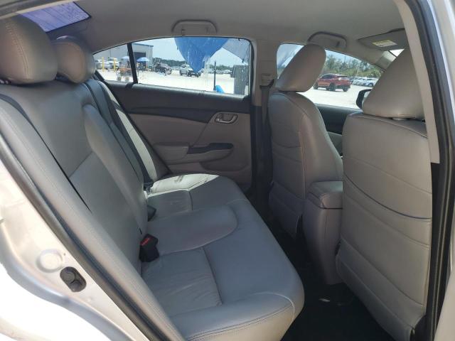 2HGFB2F52DH528709 - 2013 HONDA CIVIC LX ვერცხლისფერი ფოტო 10