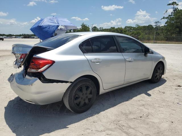 2HGFB2F52DH528709 - 2013 HONDA CIVIC LX ვერცხლისფერი ფოტო 3