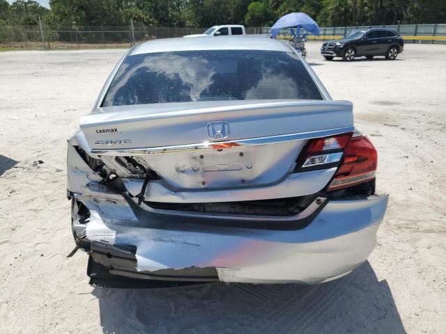 2HGFB2F52DH528709 - 2013 HONDA CIVIC LX ვერცხლისფერი ფოტო 6