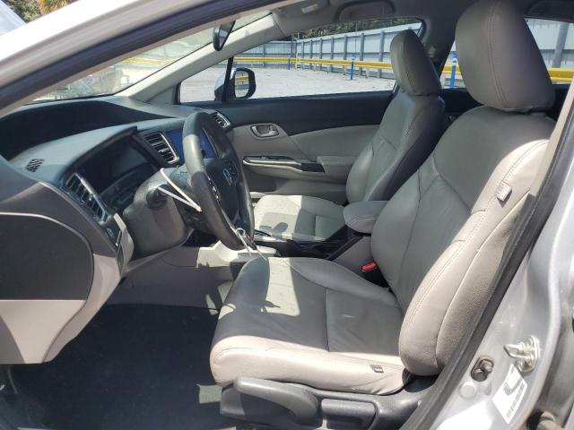 2HGFB2F52DH528709 - 2013 HONDA CIVIC LX ვერცხლისფერი ფოტო 7