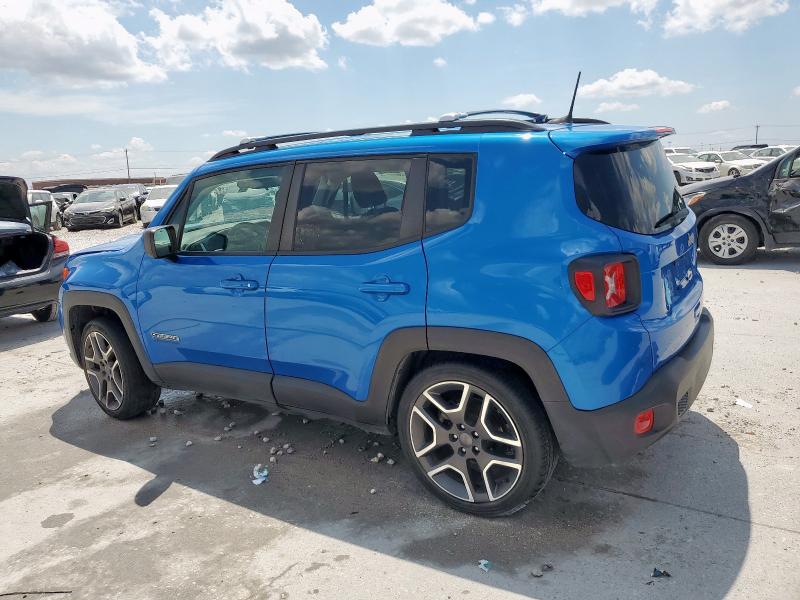 ZACNJAAB7LPM01663 - 2020 JEEP RENEGADE SPORT BLUE photo 2
