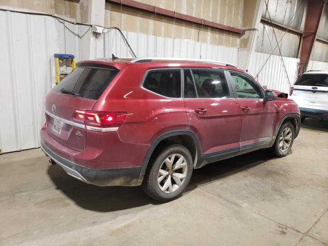 1V2LR2CAXKC562717 - 2019 VOLKSWAGEN ATLAS SE Темно-червоний фото 3