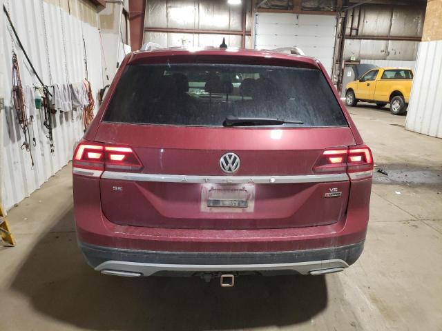 1V2LR2CAXKC562717 - 2019 VOLKSWAGEN ATLAS SE Темно-червоний фото 6