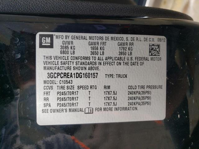 3GCPCREA1DG160157 - 2013 CHEVROLET SILVERADO C1500  LS BLACK photo 12