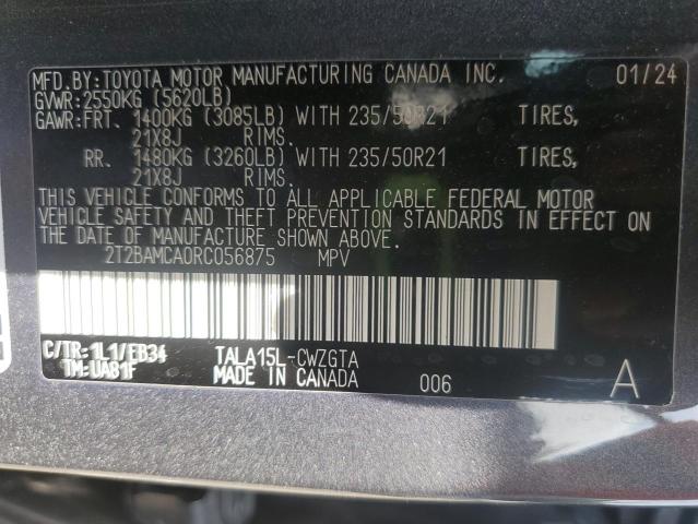 2T2BAMCA0RC056875 - 2024 LEXUS RX 350 BASE GRAY photo 14