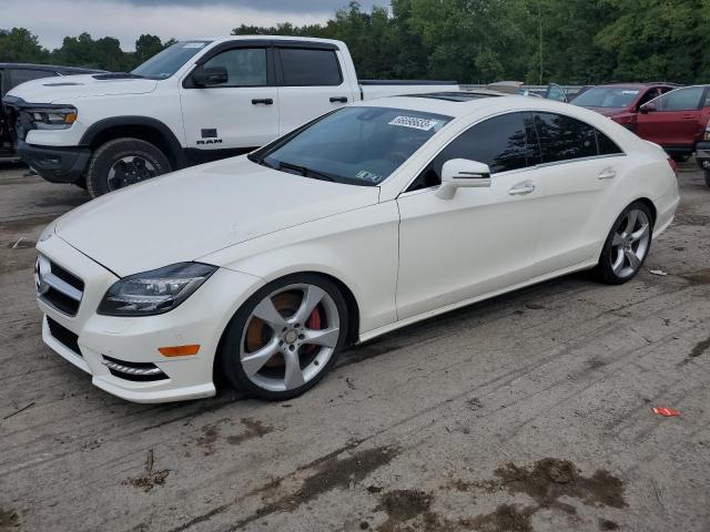 WDDLJ9BB5EA103418 - 2014 MERCEDES-BENZ CLS 550 4MATIC WHITE photo 1